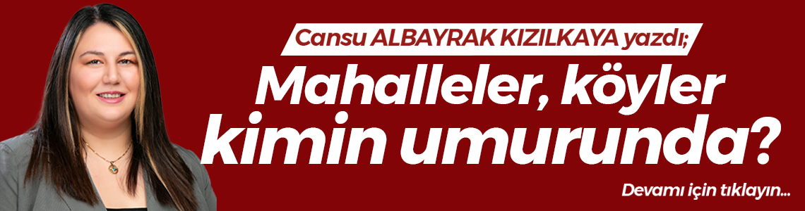 Mahalleler köyler kimin umurunda?