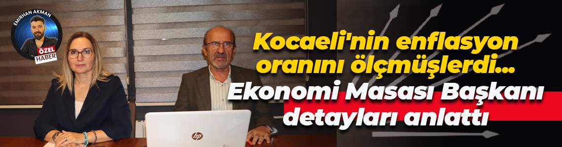 Kutlay Dursunoğlu Kocaeli’nin enflasyon oranını ölçtükleri çalışmanın detaylarını anlattı