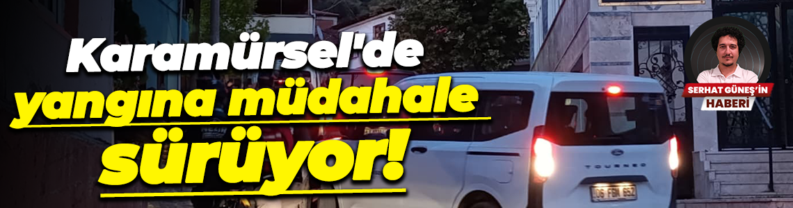 Karamürsel'de yangına müdahale sürüyor!