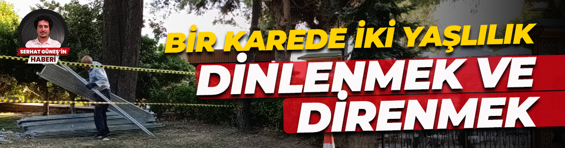 Bir karede iki yaşlılık... Dinlenmek ve direnmek
