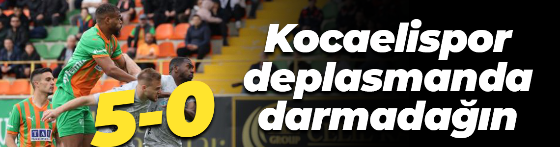 Kocaelispor deplasmanda darmadağın: 5-0
