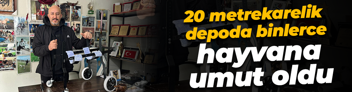 20 metrekarelik depoda binlerce hayvana umut oldu