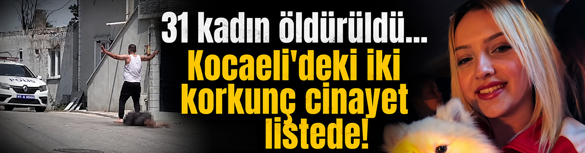 31 kadın öldürüldü... Kocaeli'deki iki korkunç cinayet de listede!