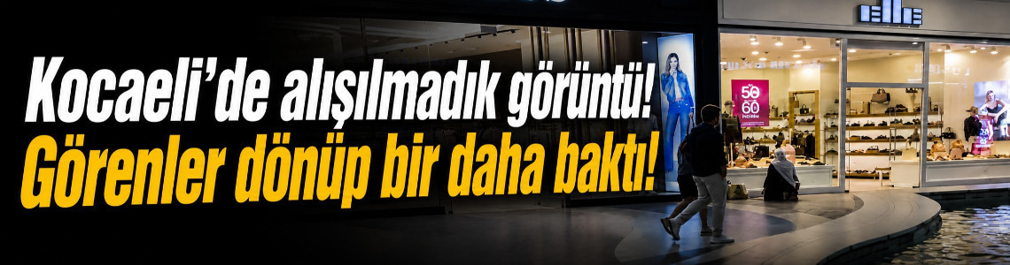 Kocaeli'de alışılmadık görüntü! Görenler dönüp bir daha baktı!
