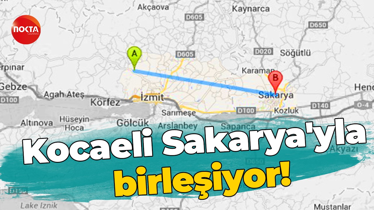 Kocaeli Büyükşehir Belediyesi Kocaeli ve Sakarya’yı birbirine bağladı!
