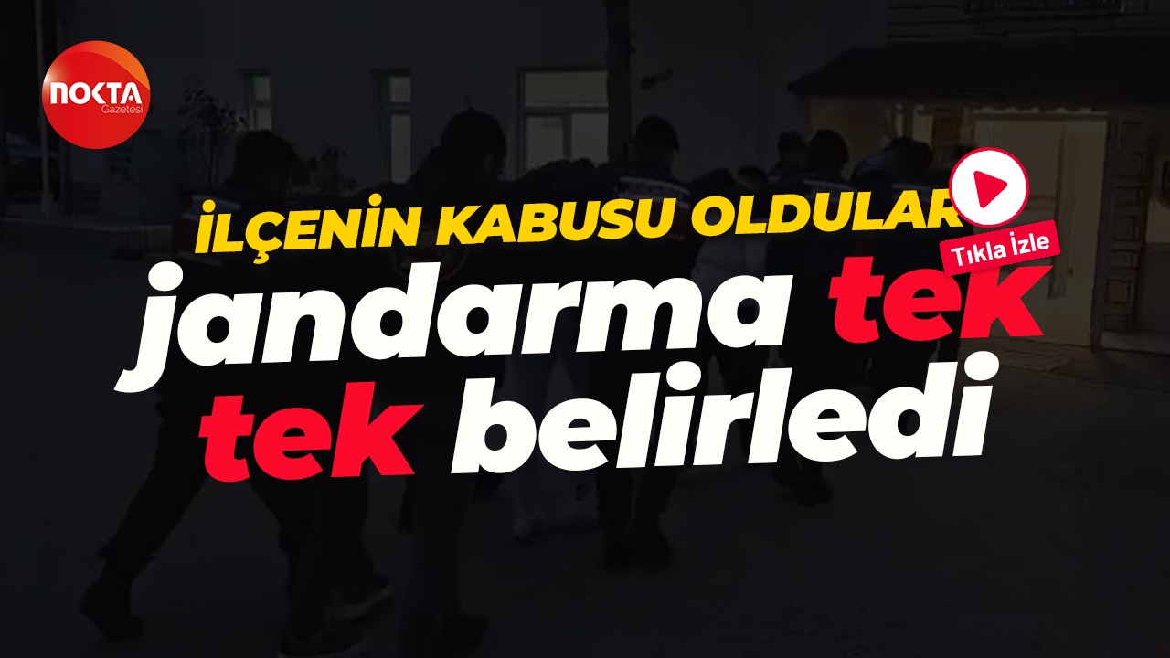İlçenin kabusu olan hırsızlar jandarma tarafından tek tek belirlendi...