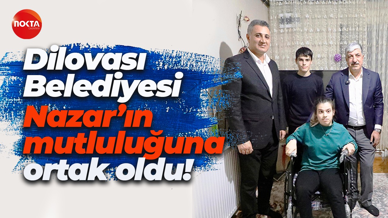 Dilovası Belediyesi'nden anlamlı hareket! Nazar'a tekerlekli sandalye hediyesi
