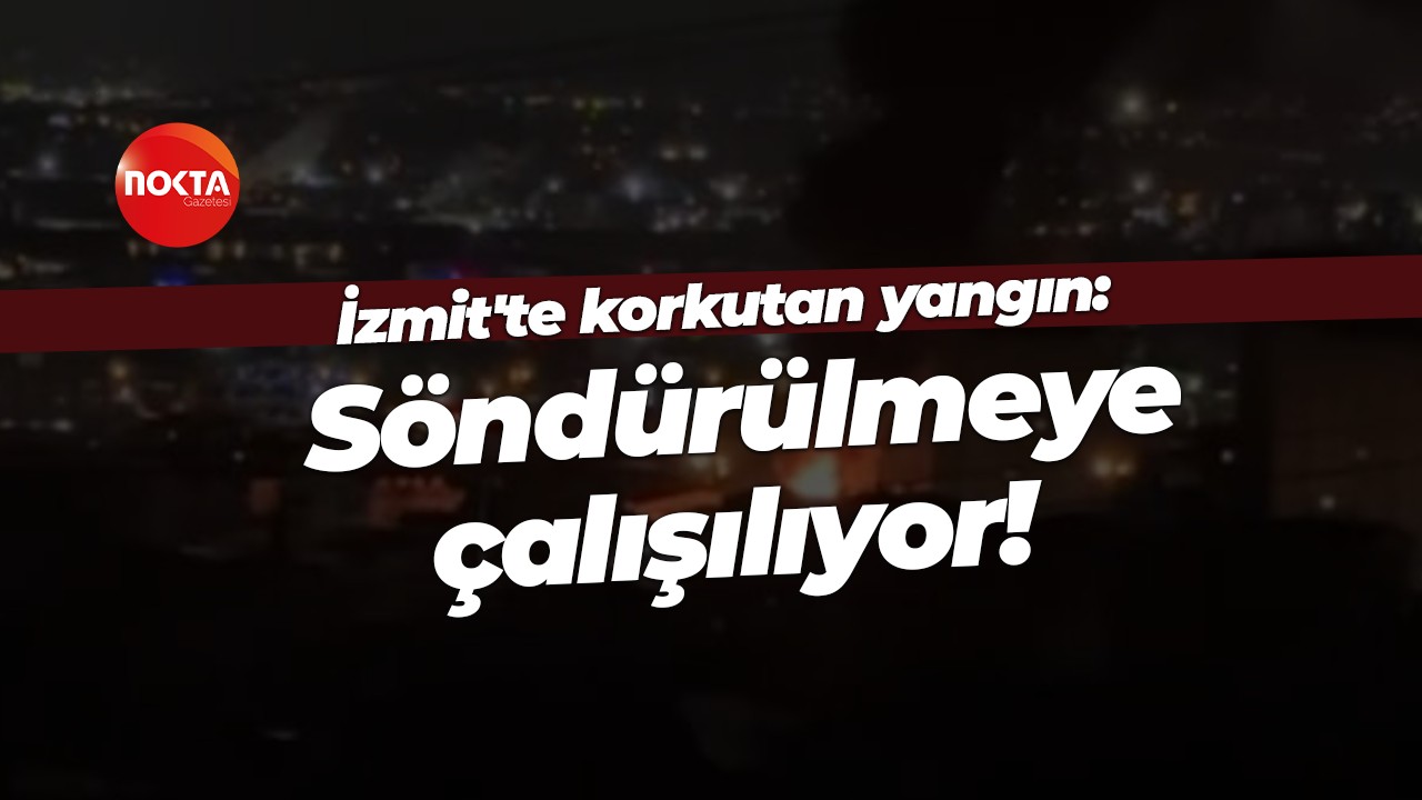 İzmit'te korkutan yangın!
