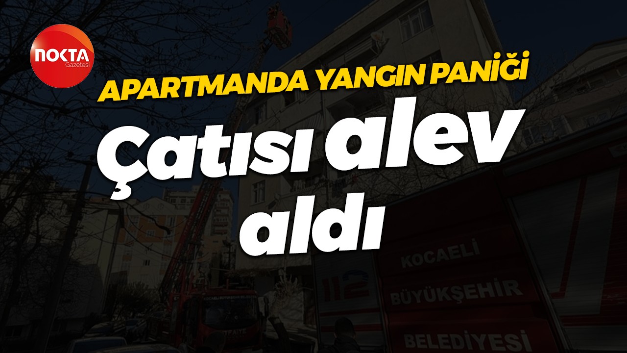 5 katlı apartmanda yangın paniği