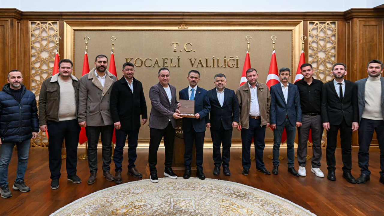 Kocaeli Taşköprülüler Derneği'nden İlhami Aktaş'a ziyaret