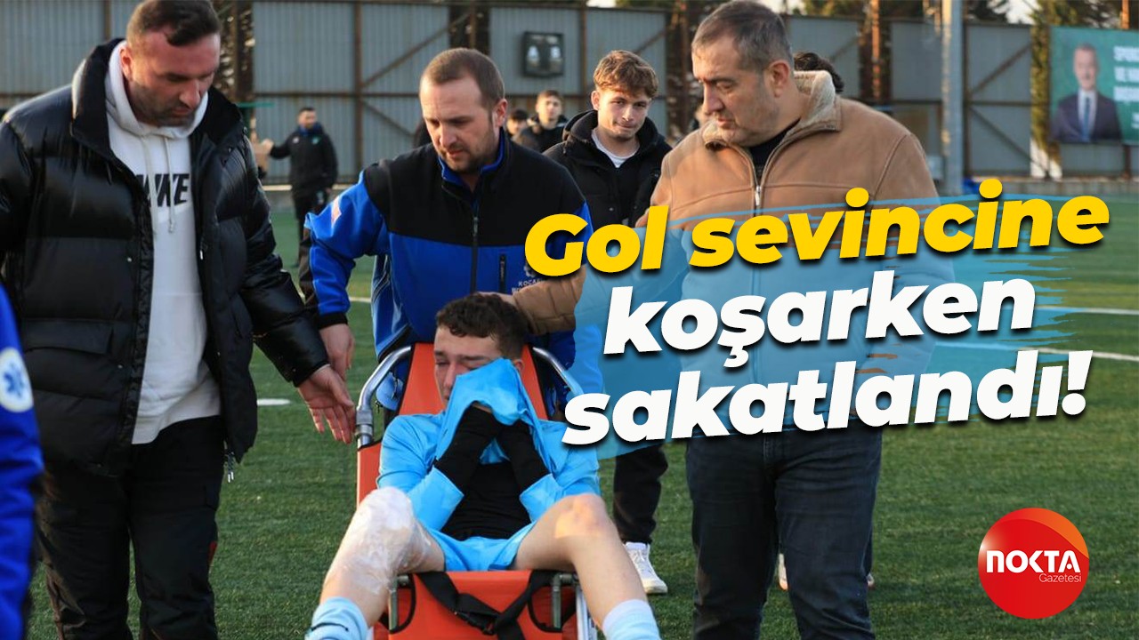 Gol sevincine koşarken sakatlandı!