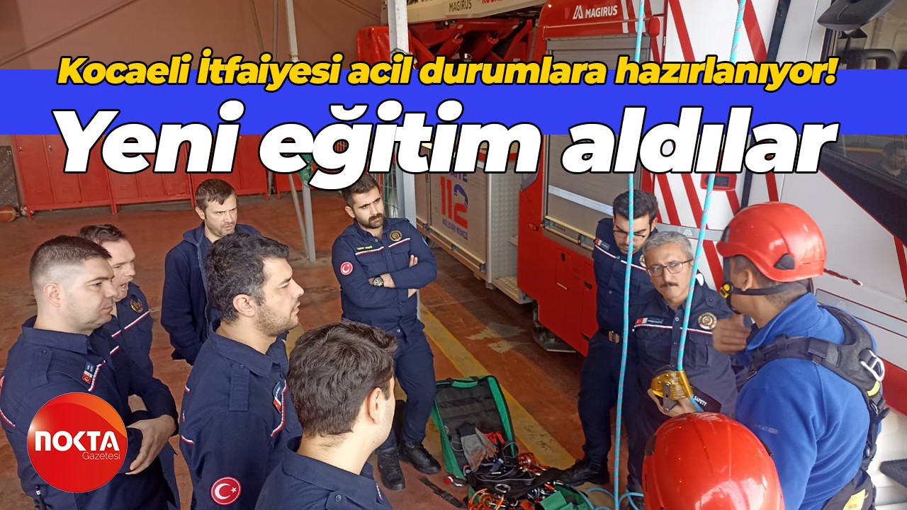 Kocaeli İtfaiyesi acil müdahale için hazırlanıyor! Görevli personel her an hazır