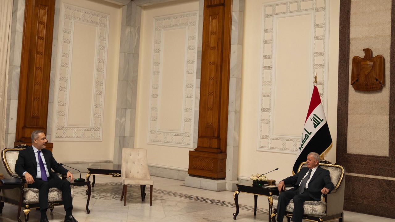 Hakan Fidan, Irak Cumhurbaşkanı ile Abdullatif Reşid ile bir araya geldi