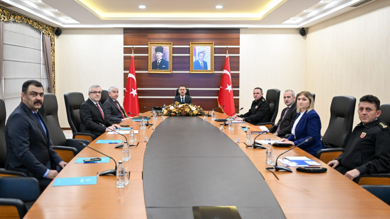 Asayiş Toplantısı Vali İlhami Aktaş Başkanlığında yapıldı
