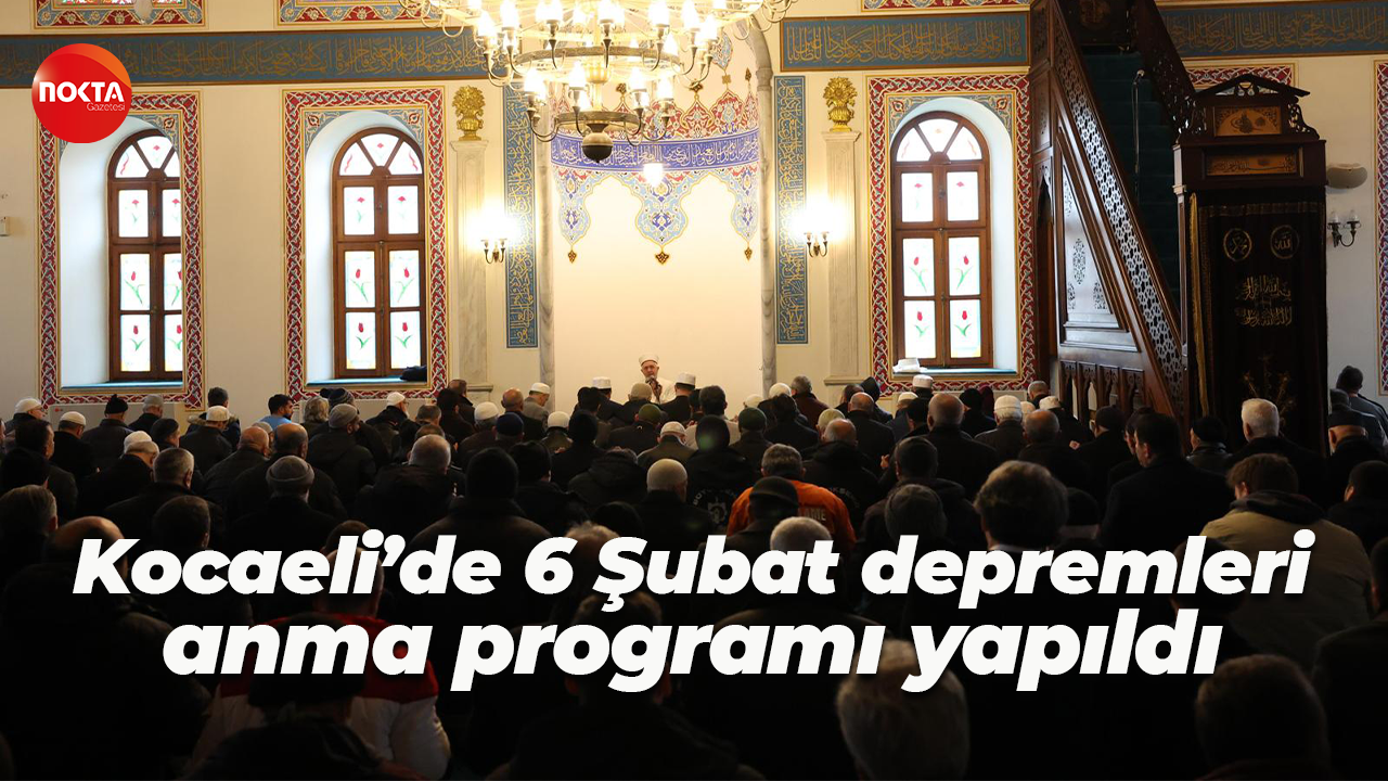 Kocaeli'de 6 Şubat depremlerinin yıldönümünde anma programı düzenlendi
