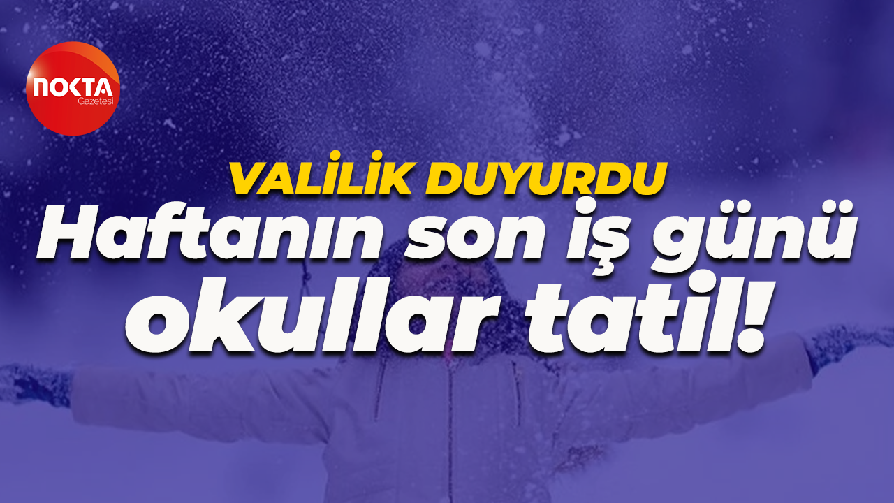 Kocaeli Valiliği duyurdu: Okullar haftanın son günü de tatil!
