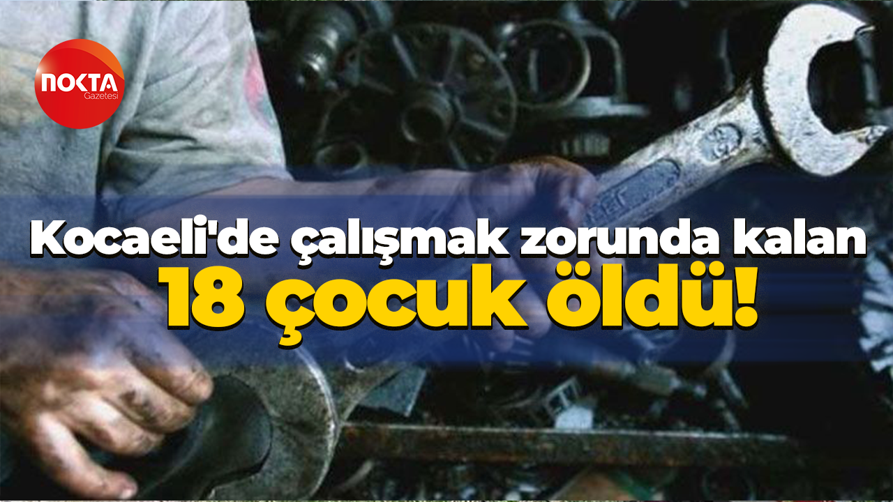 Kocaeli'de çalışmak zorunda kalan 18 çocuk öldü!