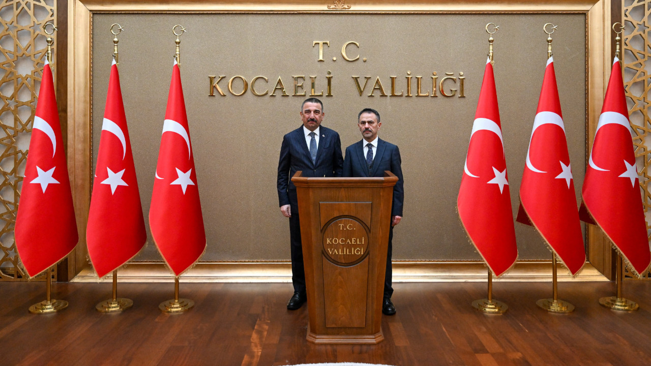 Zonguldak Valisi Osman Hacıbektaşoğlu, Vali İlhami Aktaş’ı ziyaret etti