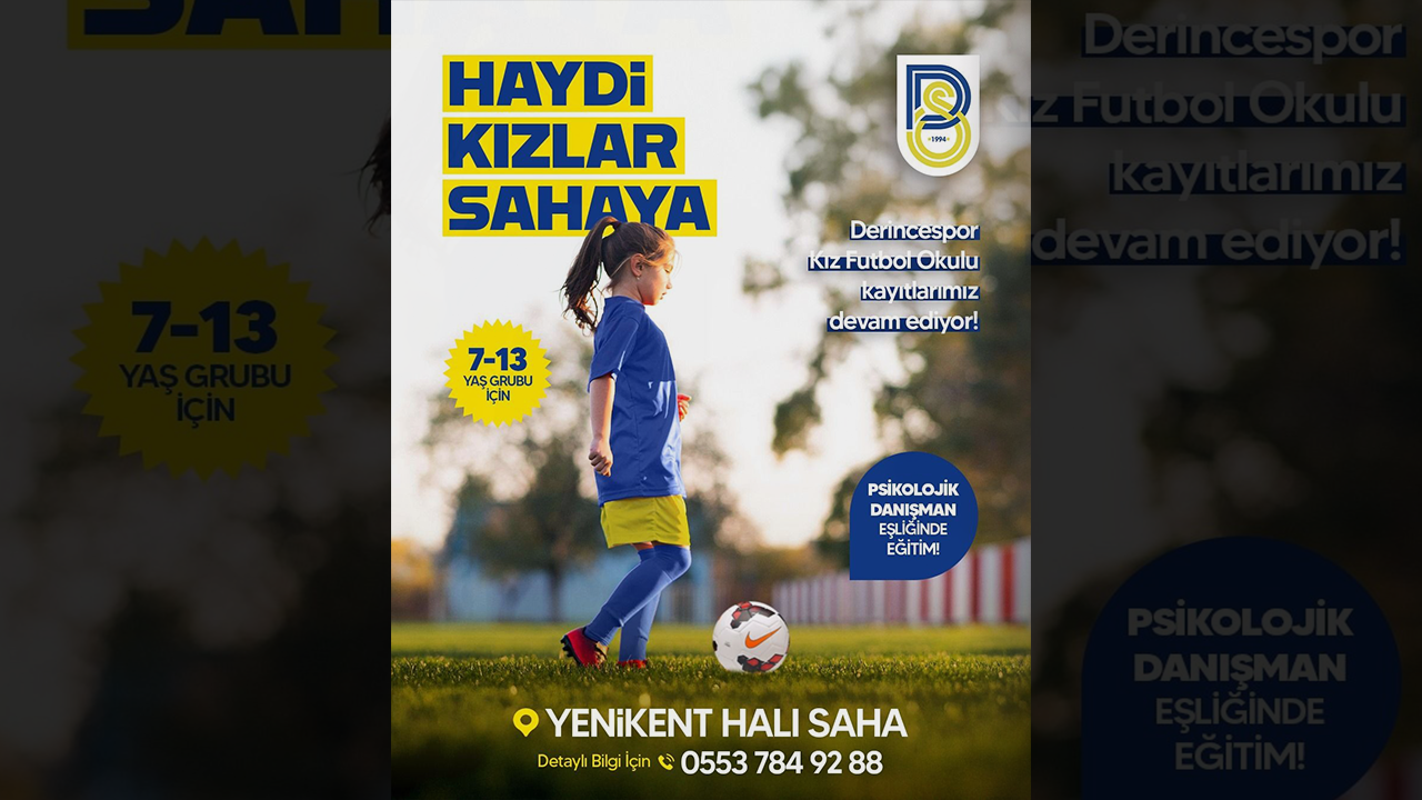 Derince’nin kızları FUTBOLCU oluyor!