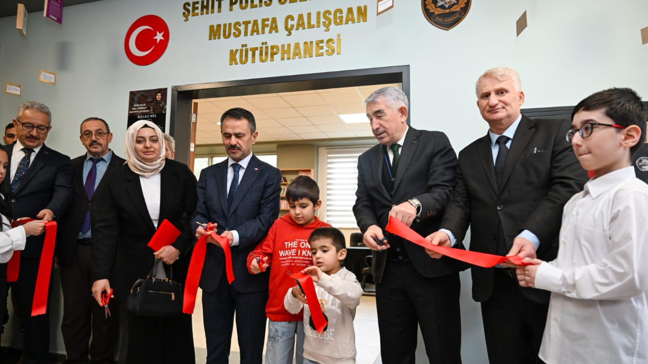 “Şehit Polis Özel Harekât Mustafa Çalışgan Kütüphanesi” açılışı gerçekleştirildi