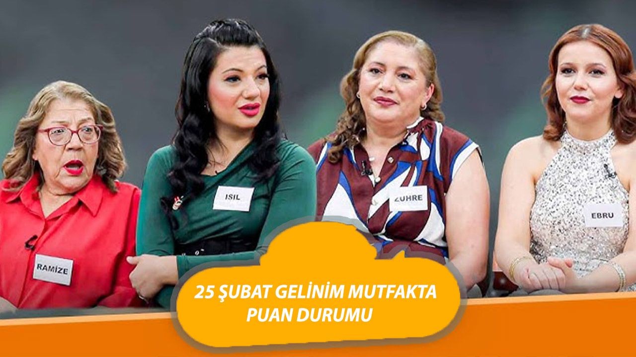 25 ŞUBAT SALI GELİNİM MUTFAKTA PUAN DURUMU | Gelinim Mutfakta'da Bugün Kim Birinci Oldu? - Resim: 1
