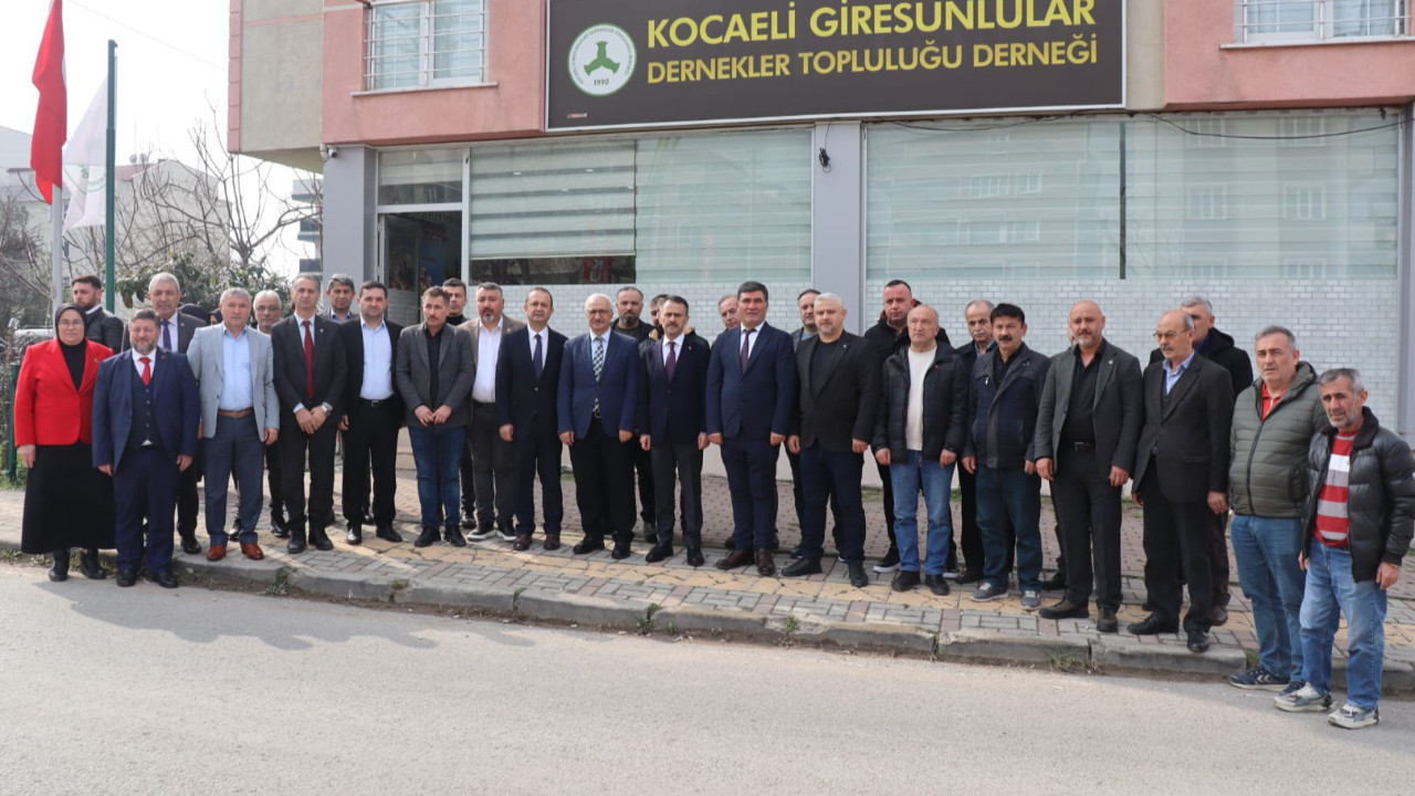 İlhami Aktaş, Kocaeli Giresunlular Derneği'ni ziyaret etti