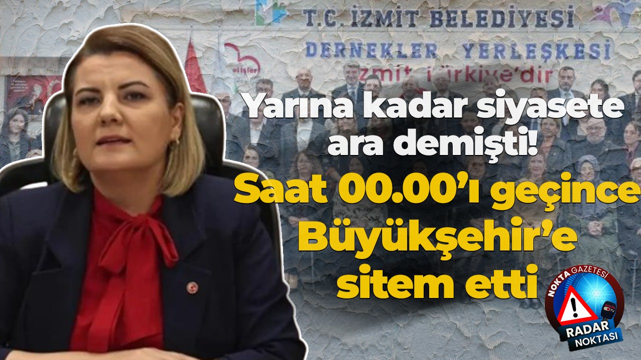 Yarına kadar siyasete ara demişti! Saat 00.00’ı geçince Büyükşehir’e sitem etti