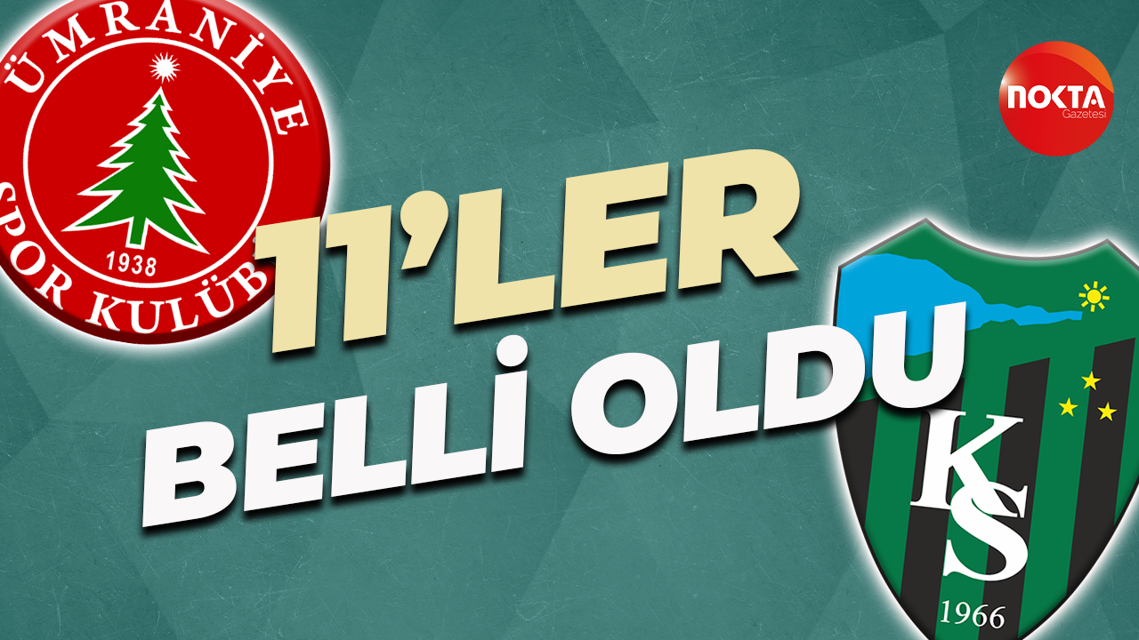 Ümraniyespor - Kocaelispor maçında 11’ler belli oldu