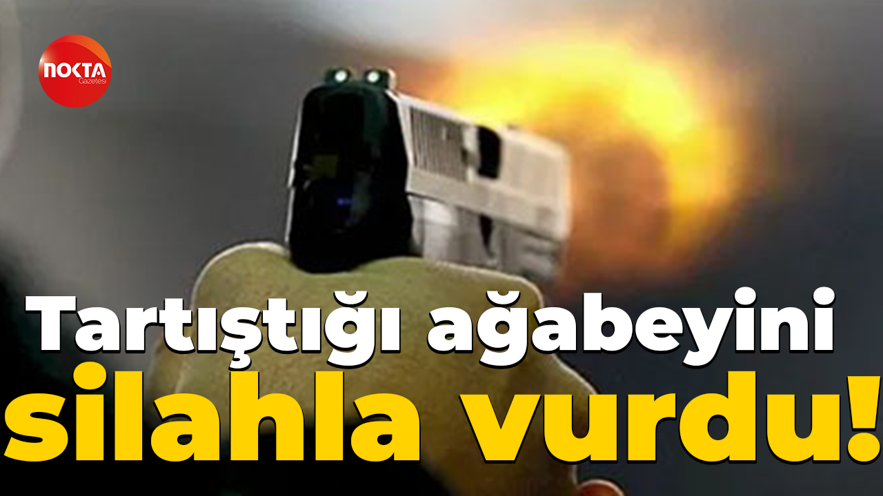 Tartıştığı ağabeyini silahla vurdu!