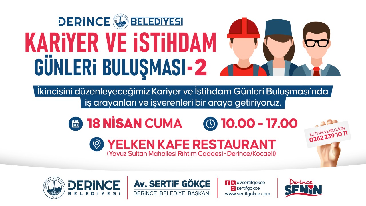 Derince’de kariyer ve istihdam günleri buluşması