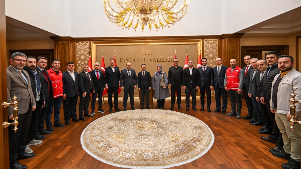 İbrahim Pay ve yeni yönetiminden Aktaş'a ziyaret