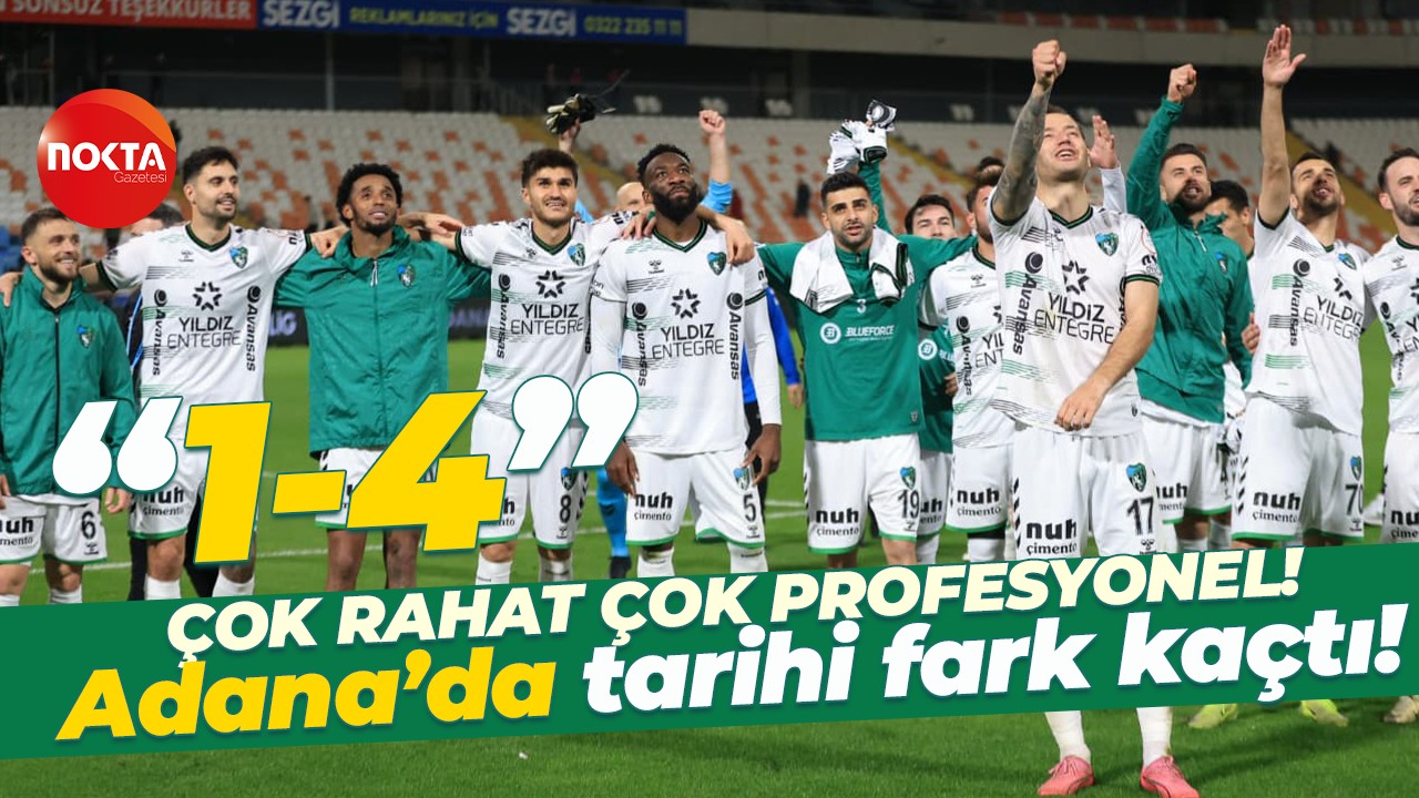 Çok rahat çok profesyonel! Adana’da tarihi fark kaçtı! “1-4”