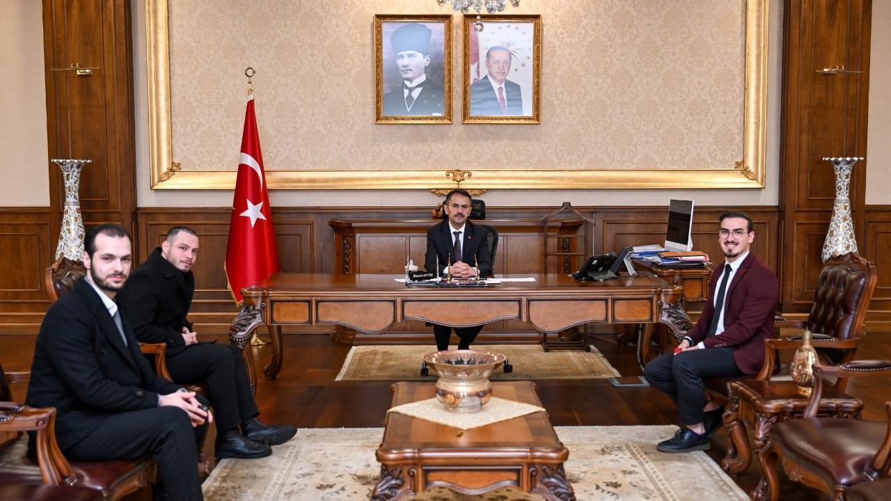 Suriyeli Öğrenciler Birliği'nden İlhami Aktaş'a ziyaret