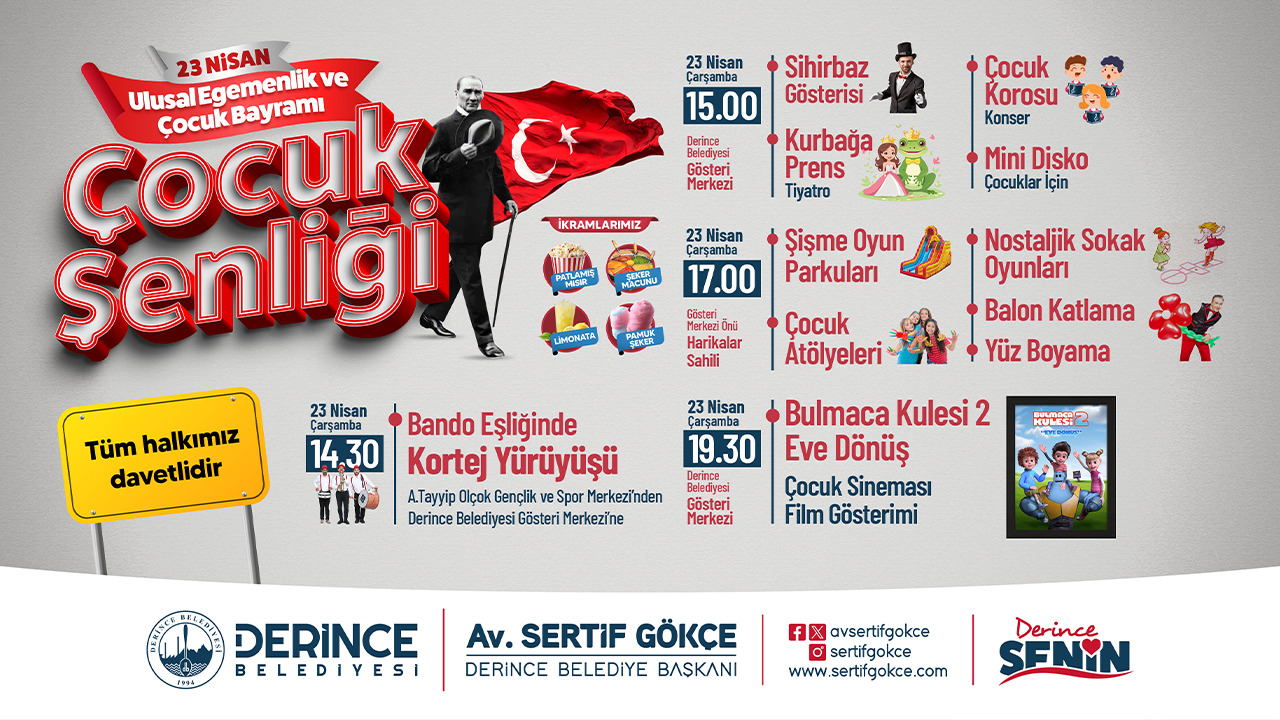 Derince Belediyesi'nde 23 Nisan heyecanı!