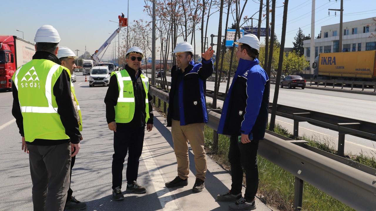 SEDAŞ'tan D-100'de aydınlatma çalışması