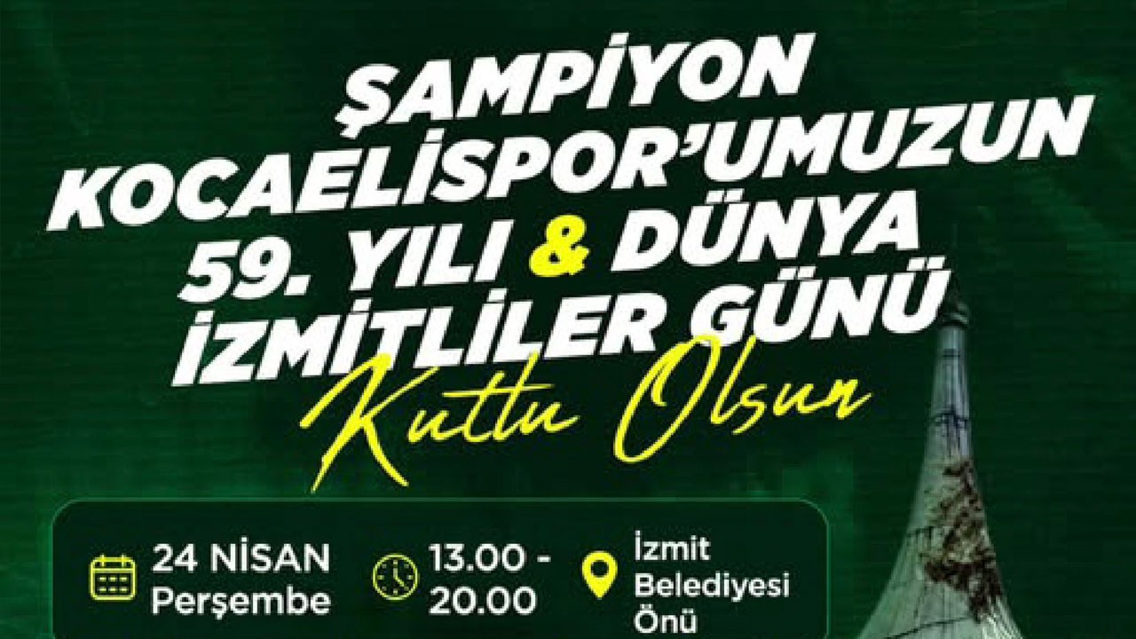 Kocaelispor’un şampiyonluğunu kutlayacağız!