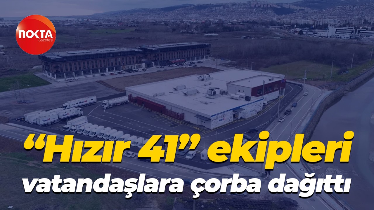 Kocaeli Büyükşehir Belediyesi "Hızır 41" ekipleri vatandaşlara çorba dağıttı