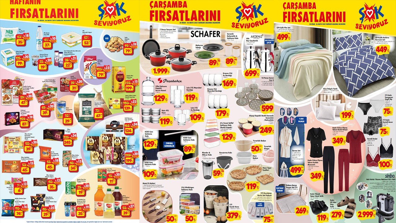ŞOK Aktüel Ürünler Kataloğu 30 Nisan 2025: ŞOK'ta Bu Çarşamba Ne Alırsan 25 TL'den Satışta