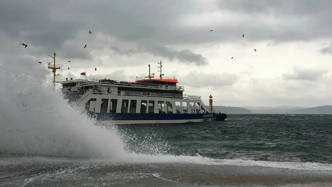 Deniz otobüsü seferleri iptal edildi!