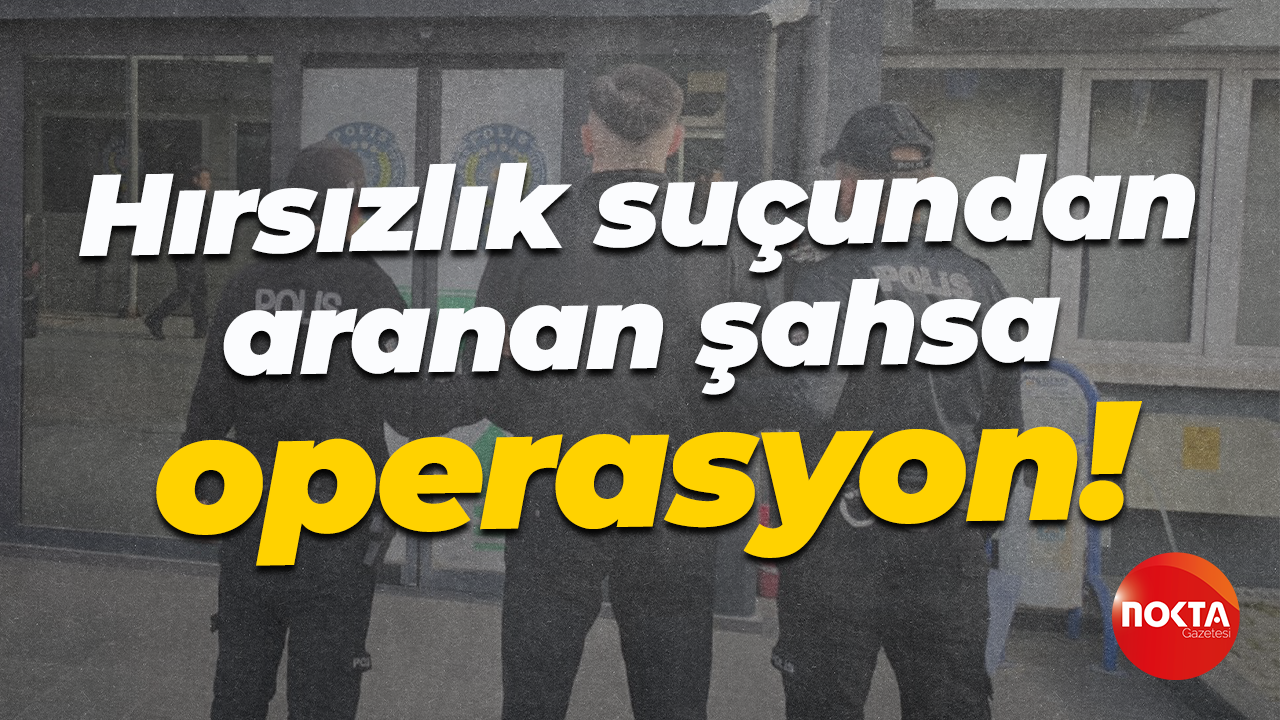 Hırsızlık suçundan aranan şahsa operasyon!