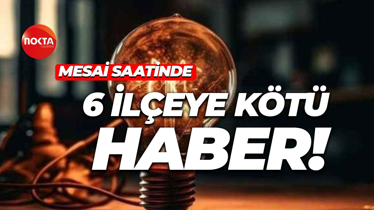 SEDAŞ duyurdu: Kocaeli'de 6 ilçede elektrik yok