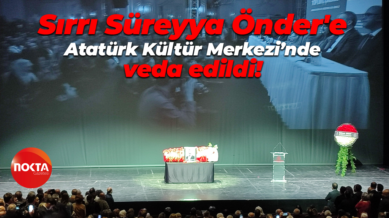 Sırrı Süreyya Önder'e Atatürk Kültür Merkezi’nde veda edildi!