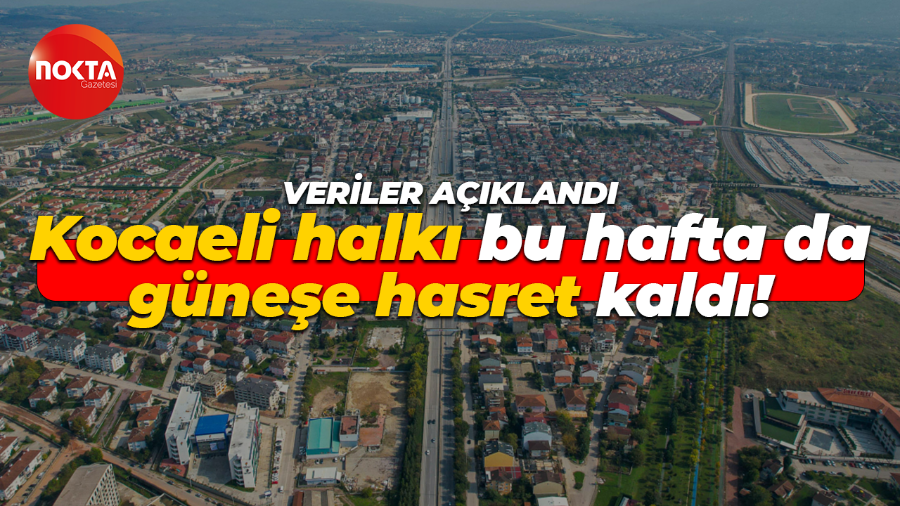Meteoroloji hava durumu raporunu yayınladı: Kocaeli halkı yaza bir türlü kavuşamıyor!