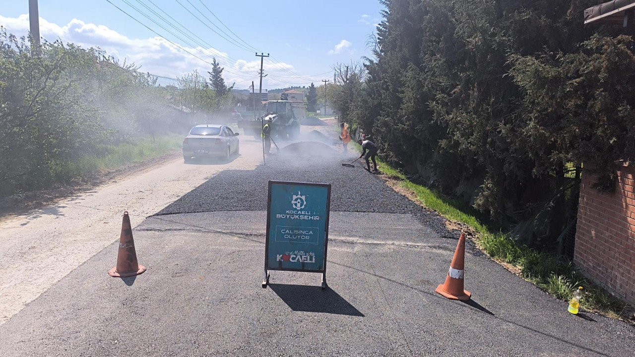 Gebze'de yol bakım çalışması!
