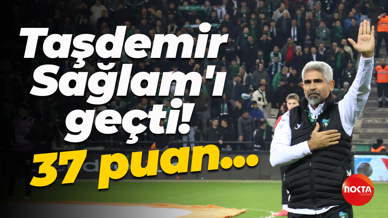 Kocaelispor'da İsmet Taşdemir, Ertuğrul Sağlam'ı geçti! 37 puan...