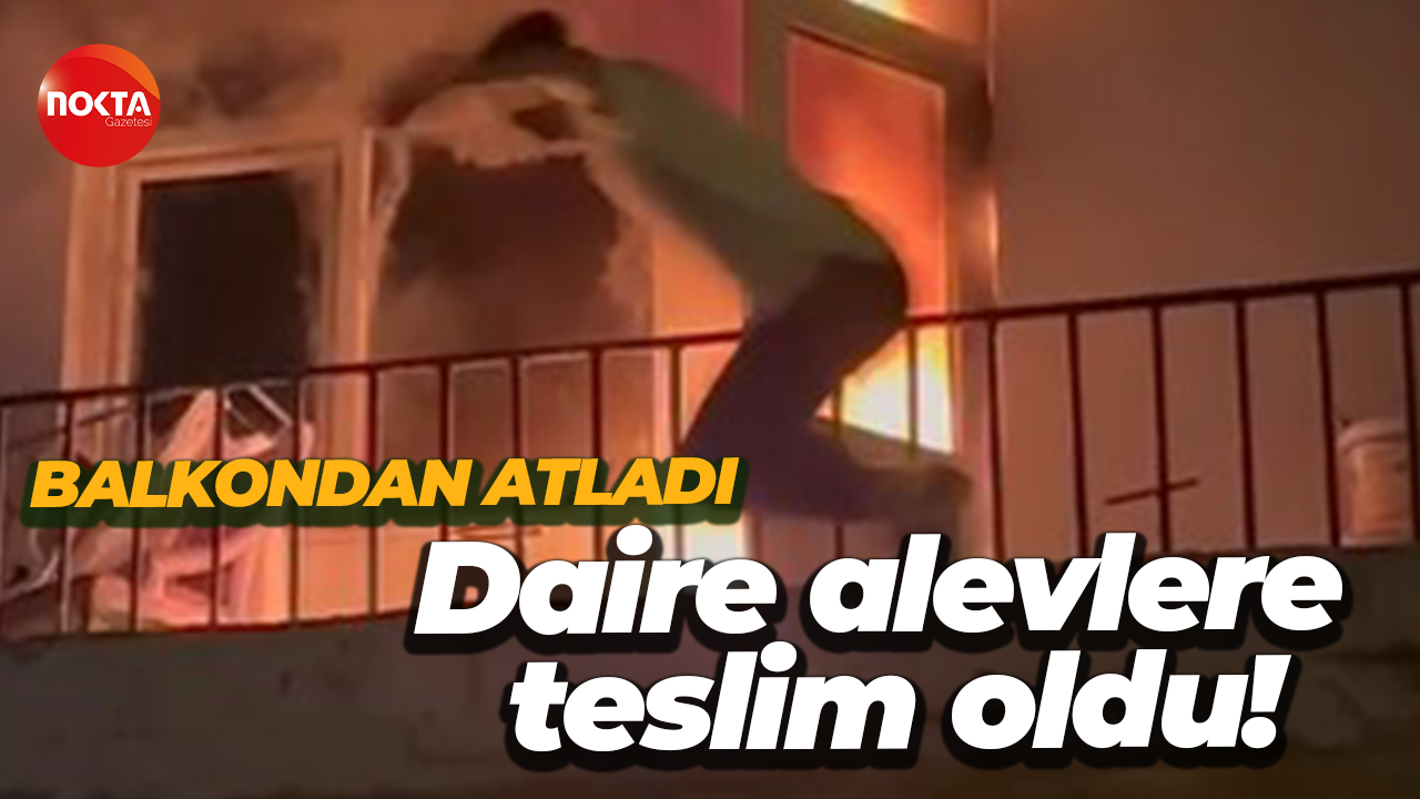 İzmit'te daire alevlere teslim oldu!
