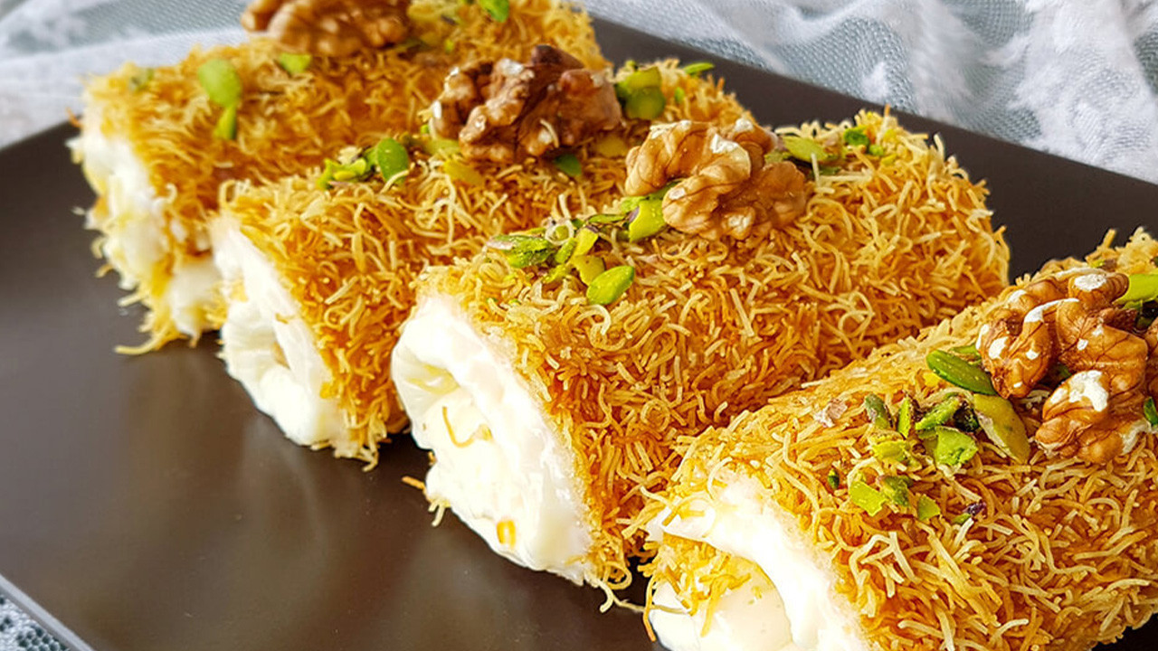 Gelinim Mutfakta Kadayıflı Paşa Sarması Tarifi 16 Mayıs 2025 : Kadayıflı Paşa Sarması Nasıl Yapılır?