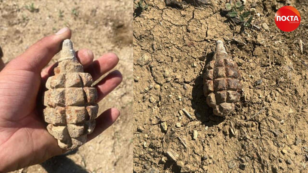 104 yıllık patlamamış el bombası bulundu