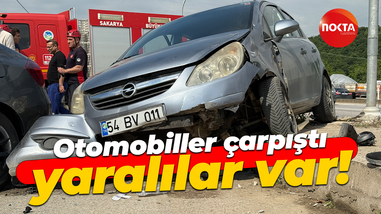 Sakarya'da trafik kazası: Otomobiller çarpıştı, birçok vatandaş yaralandı!