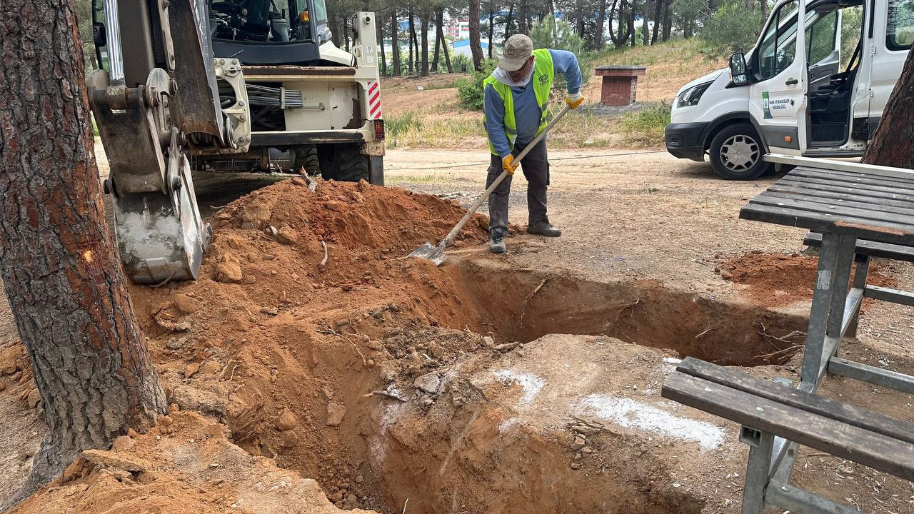 Kuştepe Mesire Alanı’nda bakım çalışması